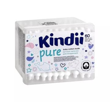 CLEANIC KINDII PURE PATYCZKI HIGIENICZNE 60SZT