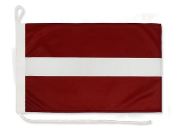 Flaga Łotwa na jacht 30x40 cm Bandera jachtowa żeglarska Łotwy
