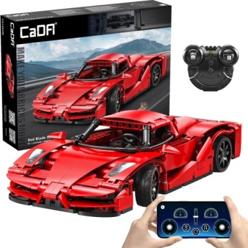 Stavebnice Cada Dálkově Ovládané Auto Sportovní 32CM Red Blade 405 Dílů