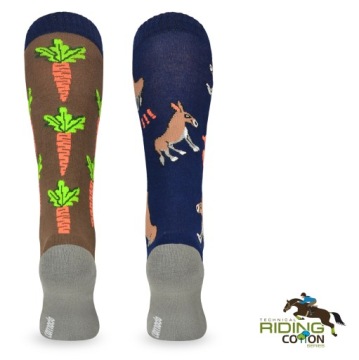 Веселые хлопковые носки для верховой езды, DONKEY