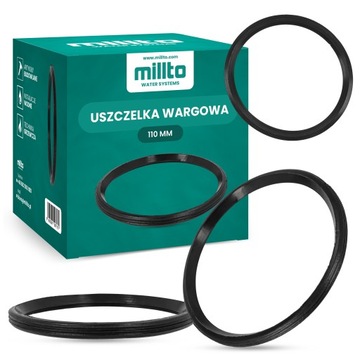 10 уплотнений LIP для канализационных труб, резиновое уплотнительное кольцо 110 мм