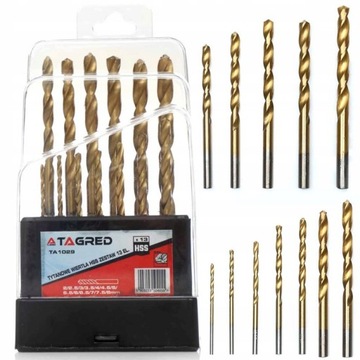 WIERTŁA DO METALU WIERTŁO TYTANOWE 13-EL 2,0-8,0MM