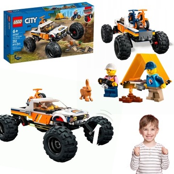 LEGO CITY PRZYGODY TERENÓWKĄ 4X4 ROWERY GÓRSKIE