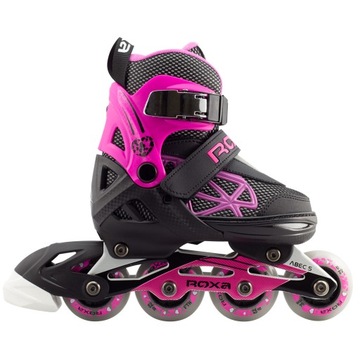 Регулируемые роликовые коньки Roxa HEART ALU KID, размеры 39–42