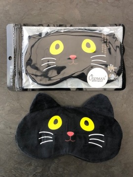 МАСКА ДЛЯ СНЯТИЯ ДЛЯ ГЛАЗ РАССЛАБЛЯЮЩАЯ КОШКА БАРХАТ ОЛДМАН НА Резинке