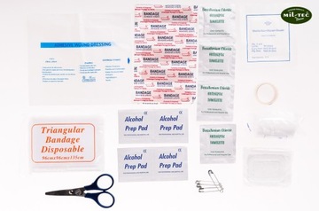 Аптечка первой помощи с оборудованием MIL-TEC First Aid SMALL Red