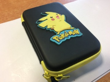 НОВАЯ КОНСОЛЬ NINTENDO 3DS XL ОРАНЖЕВЫЙ И ЧЕРНЫЙ + ЧЕХОЛ С ПИКАЧУ + СТИЛУС + ЗАРЯДКА