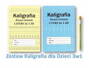 Zestaw do nauki kaligrafii dla Dzieci 3w1 + długop