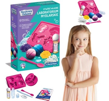 LABORATORIUM MYDLARSKIE NAUKOWA ZABAWA STWÓRZ SWOJE MYDEŁKA CLEMENTONI