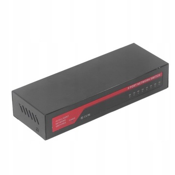 SWITCH POE 8-PORTOW GIGABIT LAN MONTAŻ RACK 10/100/1000MBPS