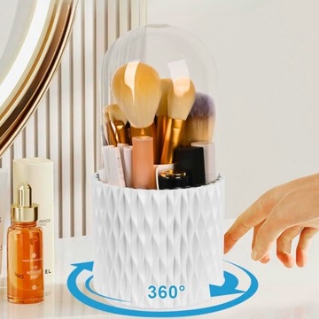 ОРГАНАЙЗЕР КОНТЕЙНЕР ДЛЯ КИСТИ ДЛЯ МАКИЯЖА КОСМЕТИКА ВРАЩАЮЩИЙСЯ ЧЕХОЛ