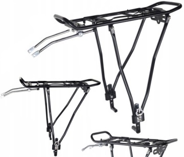 BAGAŻNIK ROWEROWY TYLNY REGULOWANY ALU RAMA NA ROWER HAM. TARCZOWE