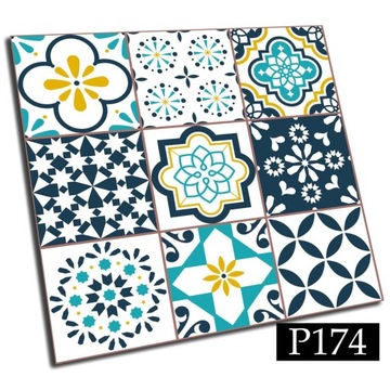 Samoprzylepne kafelki płytki PCV 15x15 wz azulejos