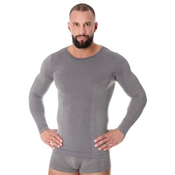 Koszulka męska BRUBECK COMFORT WOOL Wełna MERINO M