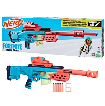 Nerf Fortnite Storm Scout Sniperka F8346 + Мегаасотечные аксессуары