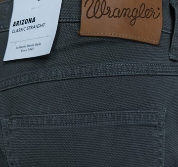 WRANGLER ARIZONA SPODNIE BAWEŁNIANE PROSTE W33 L34