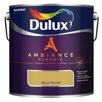 DULUX AMBIANCE farba ceramiczna hello yellow, 2.5l