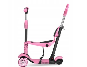 ТРЕХКОЛЕСНЫЙ ДЕТСКИЙ САМОКАТ, СБАЛАНСИРОВАННЫЙ СВЕТОДИОДНЫЙ САМОКАТ 3-в-1 СО СВЕТЯЩИМИСЯ КОЛЕСАМИ