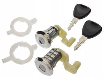 NOWY 2x ZAMEK + KLUCZE WKŁADKI RENAULT THALIA 98-5