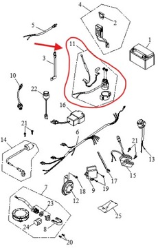 РЕЛЕ СТАРТЕРА КОНТАКТ СТАРТЕРА Quad ATV Access Lucky Star 300cc OEM!