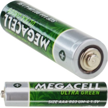 БАТАРЕИ AAA 4 ШТ. MEGACELL HEAVY LR03 1,5 В POWER