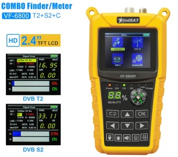 Комбинированный измеритель FindSAT VF-6800 PRO LINBOX WS-6944P DVB-S/S2/T/T2/C2
