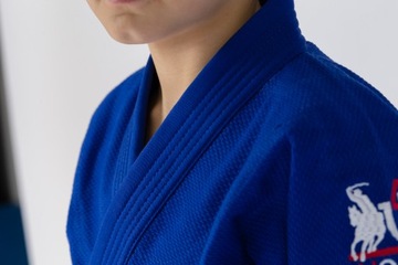 Strój do judo na 150cm/500GSM, niebieski strój do judo | + GRATISY!!!