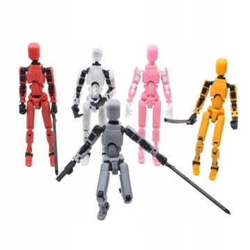 Multi-Jointed Movable Robot 3D Printed Mannequin Toyslucky 13 Dummy Action