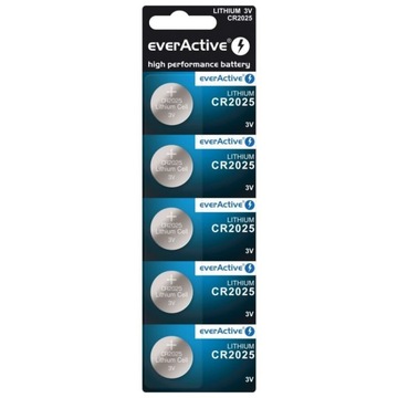 BATERIA EVERACTIVE LITOWA CR2025 BLISTER 5SZT.
