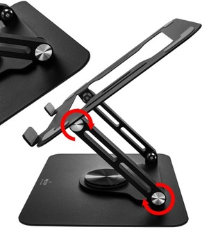 РЕГУЛИРУЕМАЯ НА 360° ПОДСТАВКА ДЛЯ НОУТБУКА ЭРГОНОМИЧНЫЙ СТОЛИК ДЛЯ НОУТБУКА