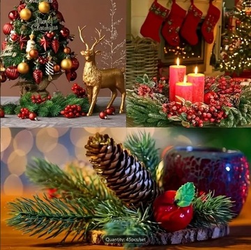 РЕАЛИСТИЧНАЯ ВЕТКА ЕЛКИ ИСКУССТВЕННАЯ РОЖДЕСТВЕНСКАЯ ЕЛКА ПЛАТЬЕ ПРАЗДНИЧНОЕ УКРАШЕНИЕ 10 шт.