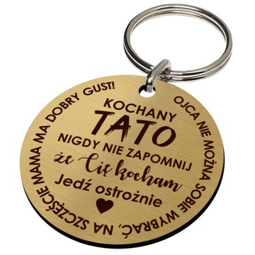 Dzień ojca TATY prezent upominek brelok breloczek
