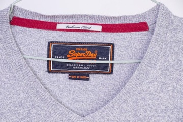 Superdry sweter Męski bawełniany XXL blend cashmere kaszmir