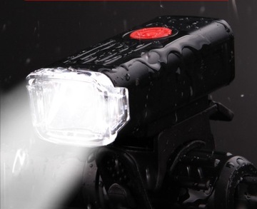 КОМПЛЕКТ ВЕЛОСИПЕДА ПЕРЕДНИЙ ФОНАР + ЗАДНИЙ ВЕЛОСИПЕДНЫЙ ФОНАРЬ