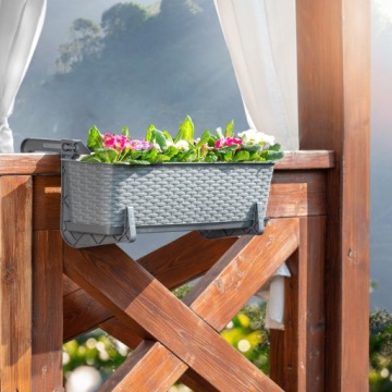 BALCONY BOARD 40 см цветочный горшок горшок держатель балкон ручки