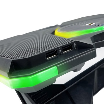 ОХЛАЖДАЮЩАЯ ПОДСТАВКА ДЛЯ НОУТБУКА 12–17 ДЮЙМОВ СВЕТОДИОДНАЯ ПОДСТАВКА