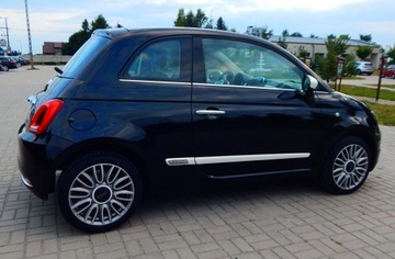 Fiat 500 II Seria 4 1.2 69KM 2016 Fiat 500 1.2 Black &amp; White polift szklany dach parktronik bezwypadkowy, zdjęcie 10