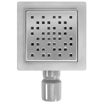 Dots Linear Drain 120X120 Матовый никель