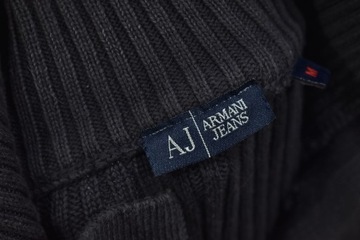 AJ Armani Jeans Sweter Męski Logowany / M