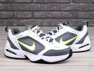 Buty męskie, sportowe Nike AIR MONARCH IV BIAŁY SZARY SKÓRA