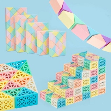 UKŁADANKA LOGICZNA MAGIC SNAKE AŻUROWY MAGICZNY WĄŻ 72 EL