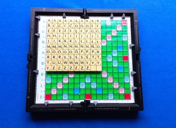 Scrabble Travel DeLuxe VINTAGE ретро дорожный черный чемодан UNIKAT ed. ПЛ