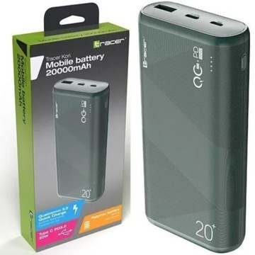 FAST POWERBANK TRACER KORI 20000 мАч QC3.0 20 Вт POWER BANK PD QuickCharge