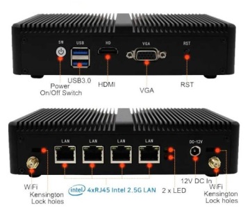 Мини ПК Intel N5095 4x2.5GbE i225 HDMI VPN Router