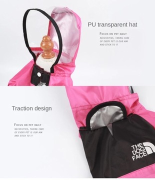 Плащ для собак, светоотражающая водонепроницаемая одежда, прозрачный комбинезон с капюшоном для