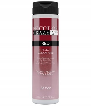 BE COLOR CRAZY 12min Toner w żelu 150ml CZERWONY