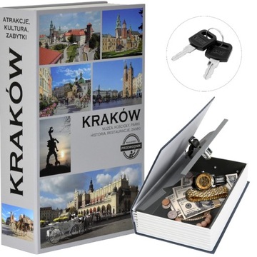 KASETKA METALOWA KSIĄŻKA NA PIENIĄDZE SEJF SKRYTKA