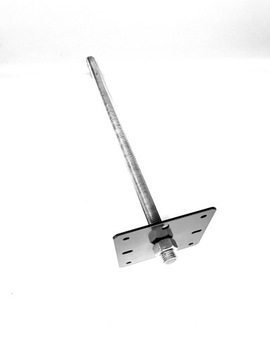 ОСНОВАНИЕ СТОЙКИ 130x130x500, РЕГУЛИРУЕМАЯ ВЫСОТА (M 24)