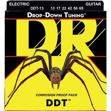 DR DDT 13-65 Drop Down Struny Do Gitary Elektrycznej + KOSTKA