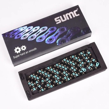 Велосипедная цепь SUMC-SX11SL с MissingLink, 116 л, 11 скоростей, горная и